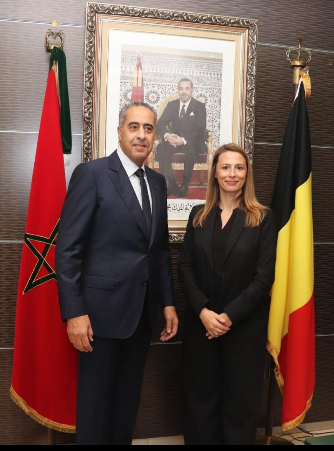 المدير العام يستقبل المديرة العامة لامن دولة بلجيكا