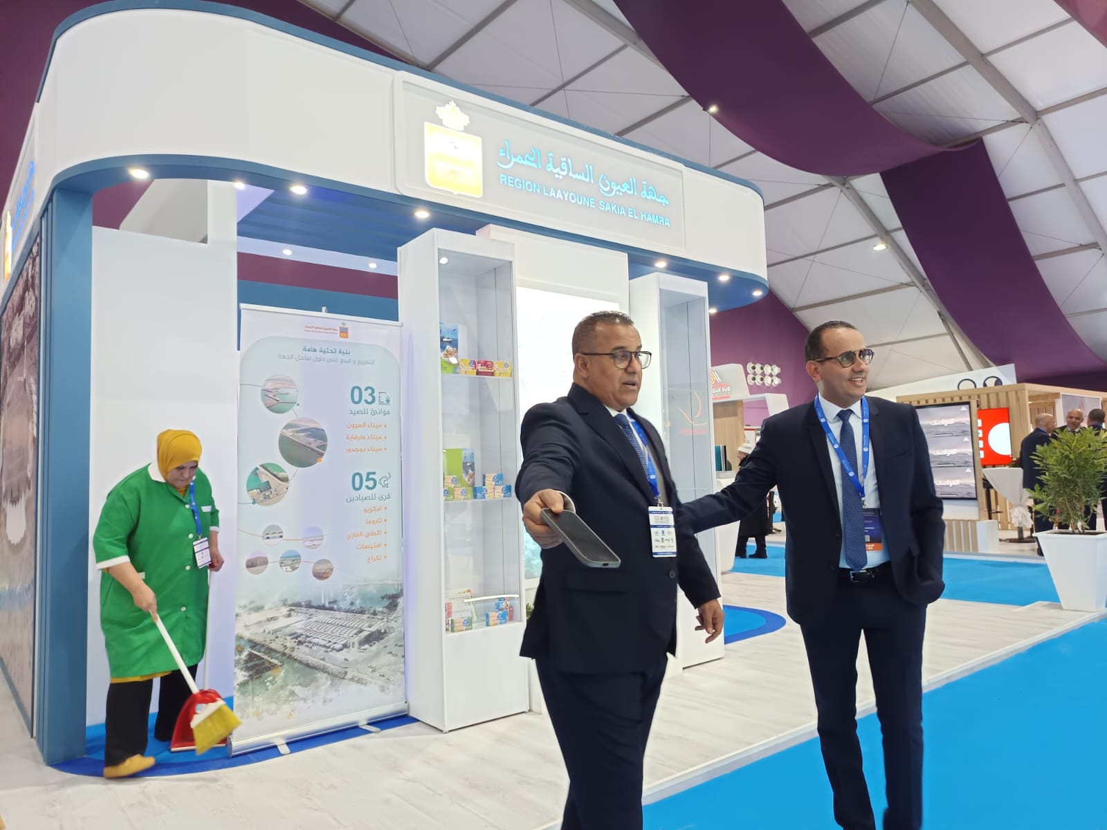 بلاهي أباد: رواق جهة العيون الساقية الحمراء يبرز إشعاع الجهة في المعرض الدولي “أليوتيس”