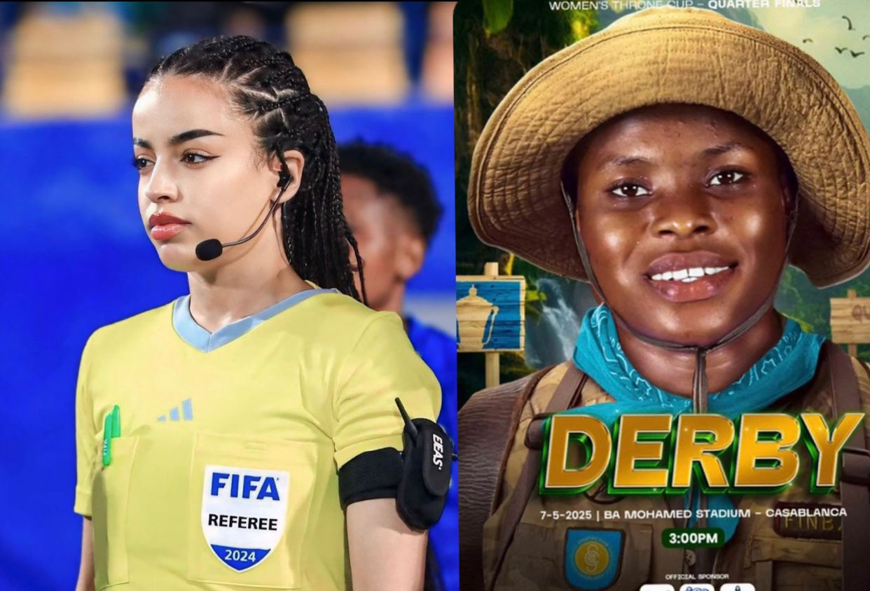اعتداء على الحكمة الدولية زليخة هرماس ممثلة الصحراء المغربية لدى الفيفا من طرف اللاعبة النيجيرية imti MERCY بعد خسارة فريقها.