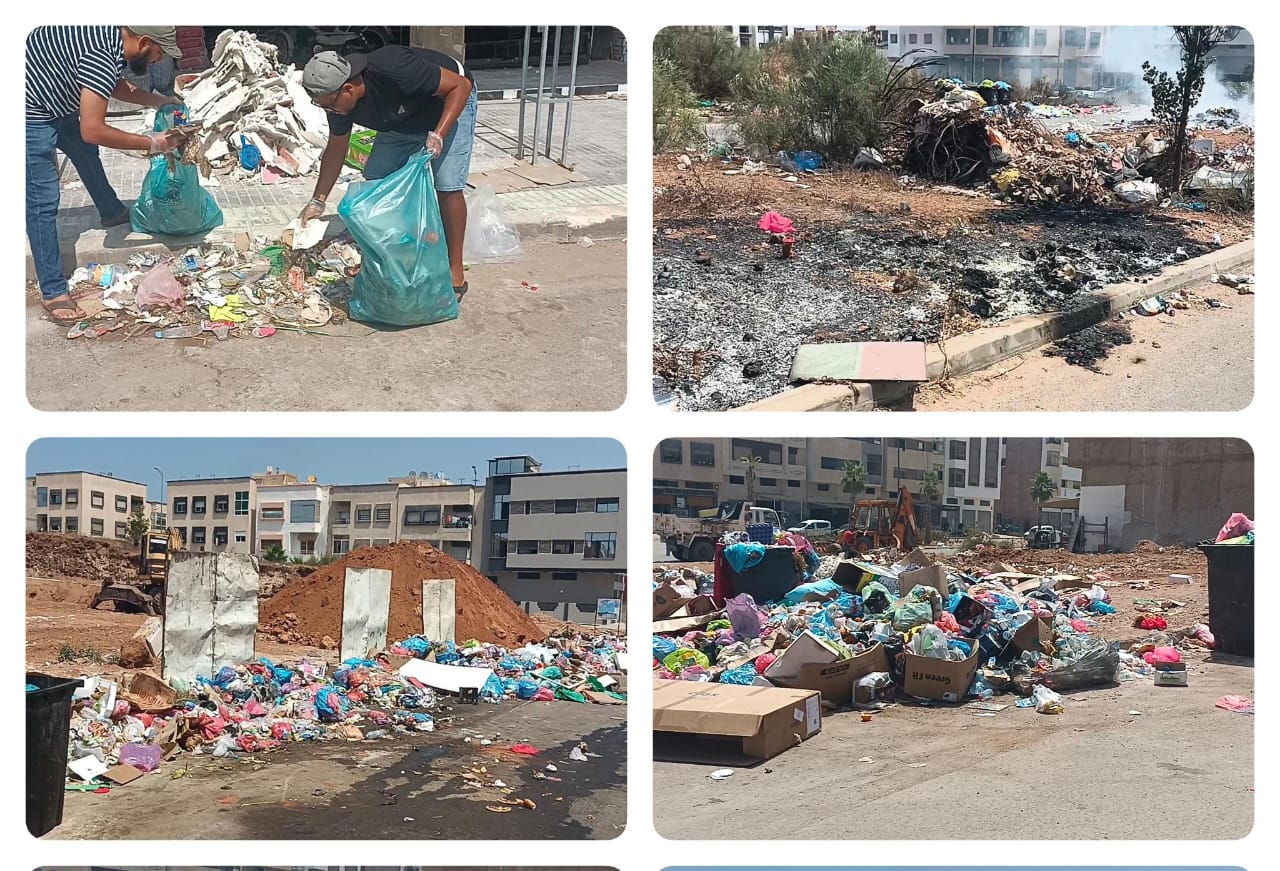 مهدية.. شباب ينتفضون ضد الأزبال بعد فشل المجلس الجماعي في تدبير قطاع النظاقة