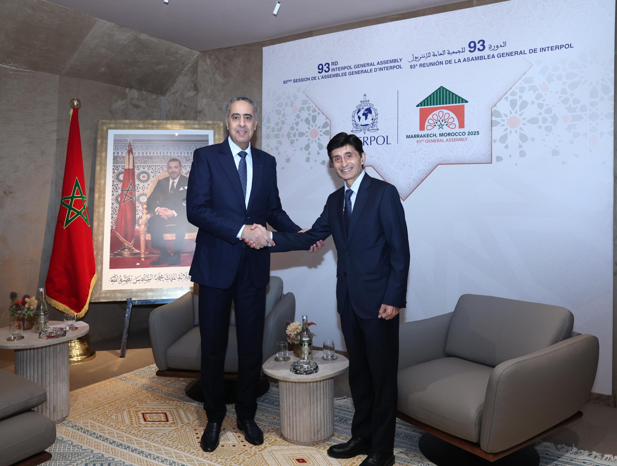 مراكش.. عبد اللطيف حموشي يستقبل رئيس جهاز الشرطة التابع لهيئة الأمم المتحدة