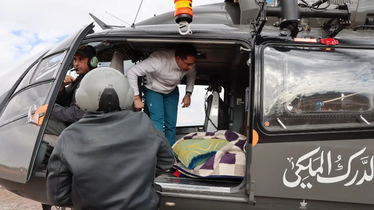 الحوز.. نقل سيدة في حالة حرجة للمستشفى على متن مروحية للدرك الملكي