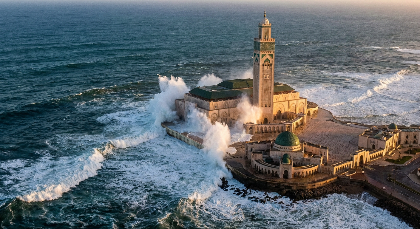 مديرية الأرصاد تحذر من أمواج بحرية عاتية ابتداء من يوم غد الأربعاء